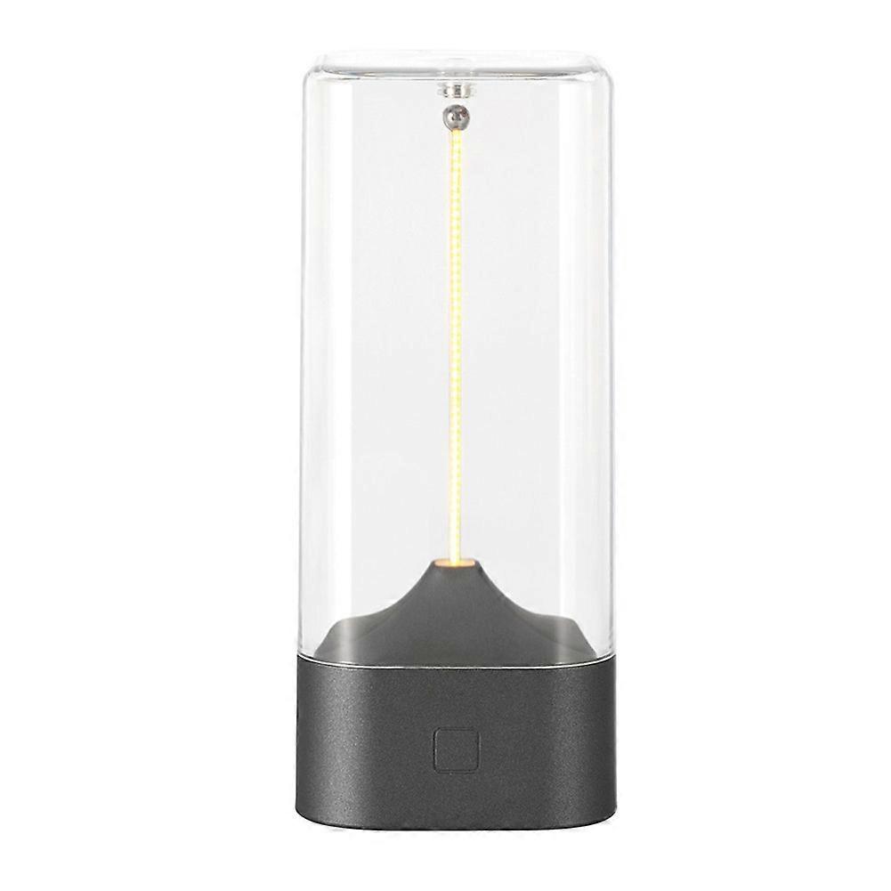 Kabellose Led-tischlampe, 3 Helligkeitsstufen, Wiederaufladbar, Stimmungsvolle Campingbeleuchtung, Magnetischer Glühfaden