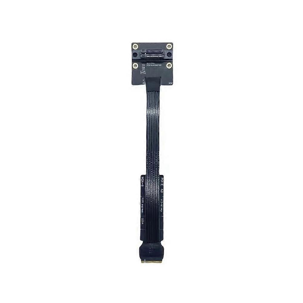 M-eky M.2 High-speed Pcie 4.0 Verlängerungskabel Für M.2 Nvme Ssds, Versilberte Drähte, Vertikaler M.2-anschluss, 15 Cm