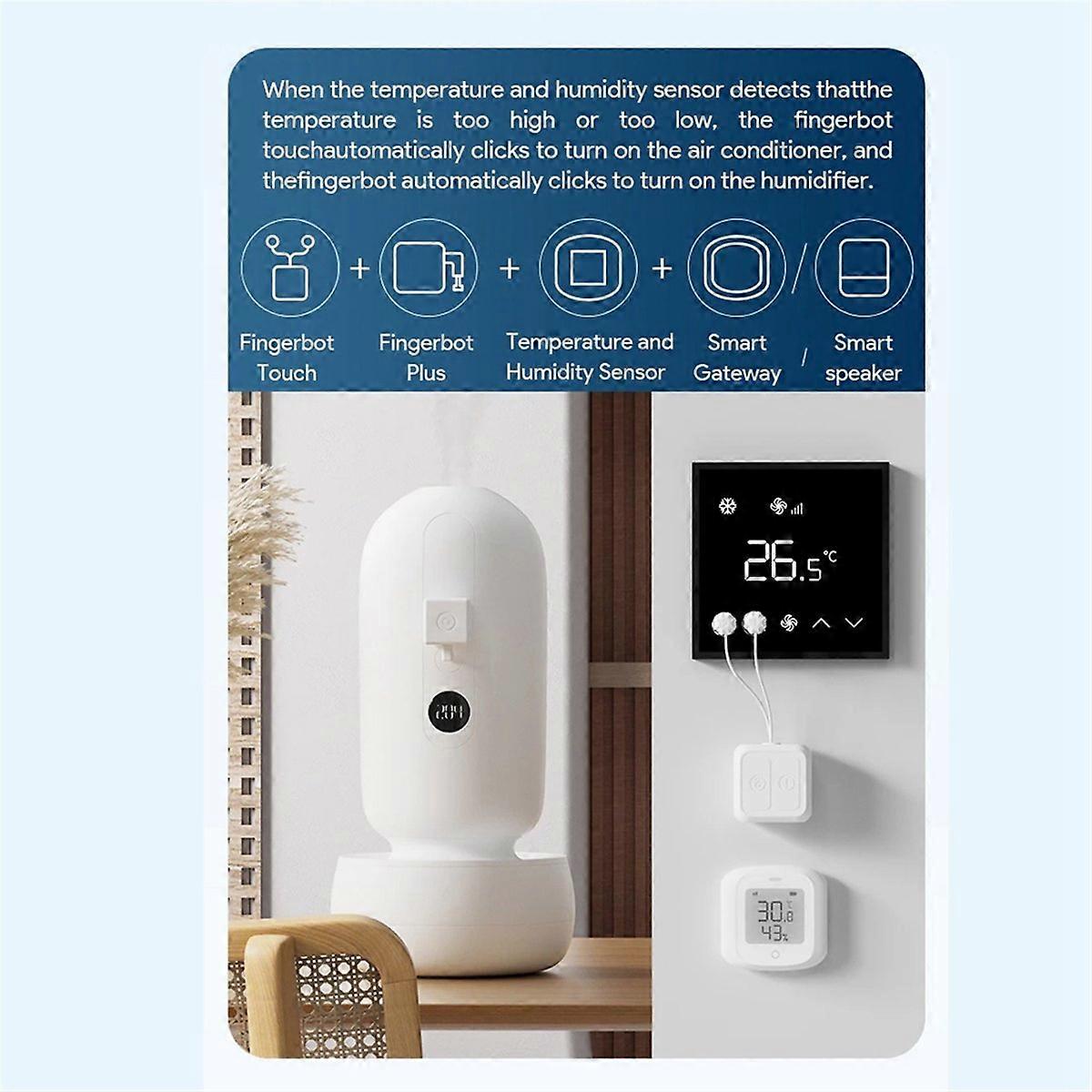 Tuya Fingerbot Smart Life Touch-roboter Mit Drahtlosem Ble-touch-schalter Und Fernbedienung, Kompatibel Mit Sprachassistenten Für Zuhause