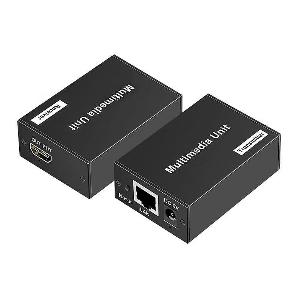 200 Meter Langes Hdmi-kompatibles Netzwerkkabel-verlängerungskabel, 1080p Hd-audio Und -video, Rj45-netzwerksender, Us-stecker