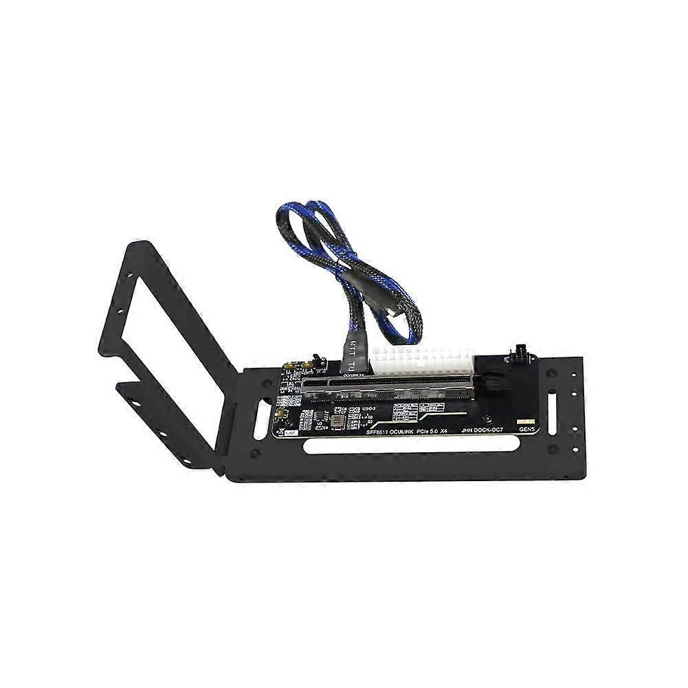 Oculink Sff8611 Pcie 5.0x4 Gdp Externe Grafikkarten-dockingstation Für Laptops (m.2) Auf Pcie X16 (schwarz)