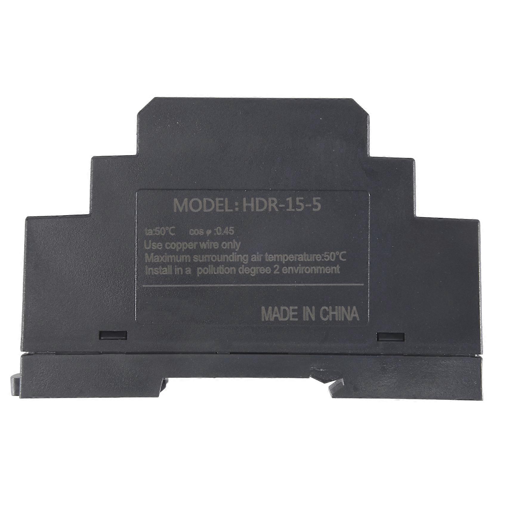 Din-schienen-netzteil 5 V Dc 3 A 15 W, Eingang 100–240 V Ac 50/60 Hz, Din-schienen-transformator Für Die Haus- Oder Industrieautomation