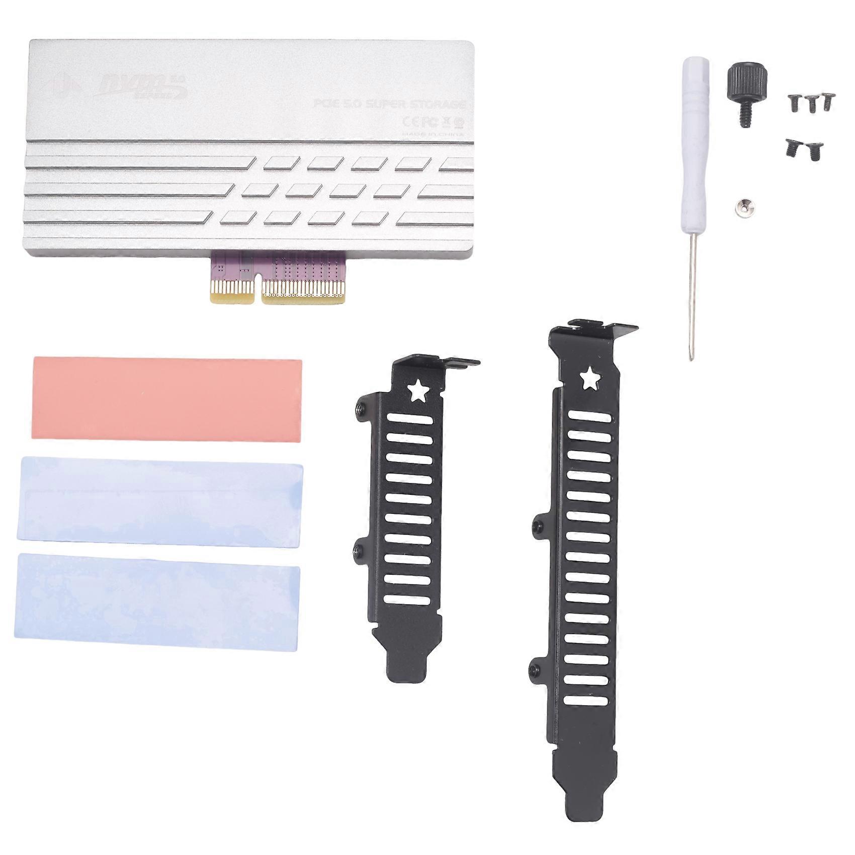 Pcie 5.0 Zu M.2 Nvme Adapterkarte, Hochgeschwindigkeits-pcie-x4/x8/x16-zu-m.2-ssd-konverter Mit Kühlkörper Für 128-gbit/s-gen5-ssds