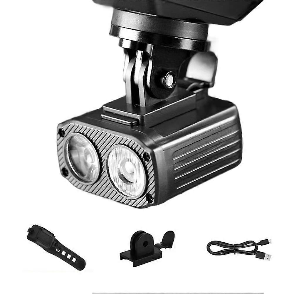 Fahrrad-frontlicht, Fern- Und Abblendlicht, Led-lenkerlampe, Usb-wiederaufladbare Fahrradlaterne, Einfach Zu Montieren.