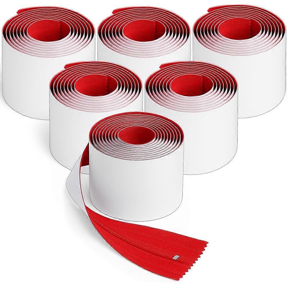 Packung Mit 6 Staubdichten Reißverschlüssen, 2,13 M Lang X 7,6 Cm Breit, Doppelseitig, Wasserdicht, Sofort Zu Öffnen.