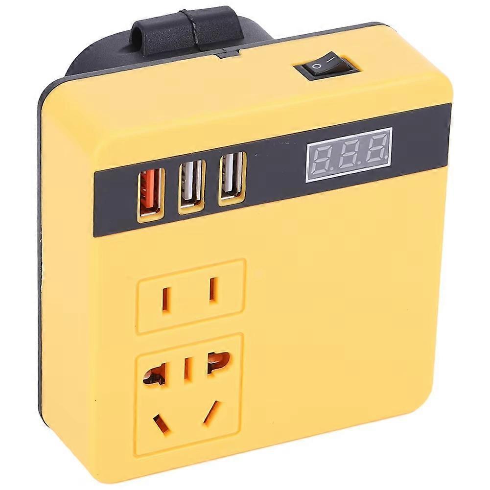 120-w-lithium-akku-konverter, Dc 18–21 V Auf Ac 220 V, Für Dewalt-elektrowerkzeuge (gelb)