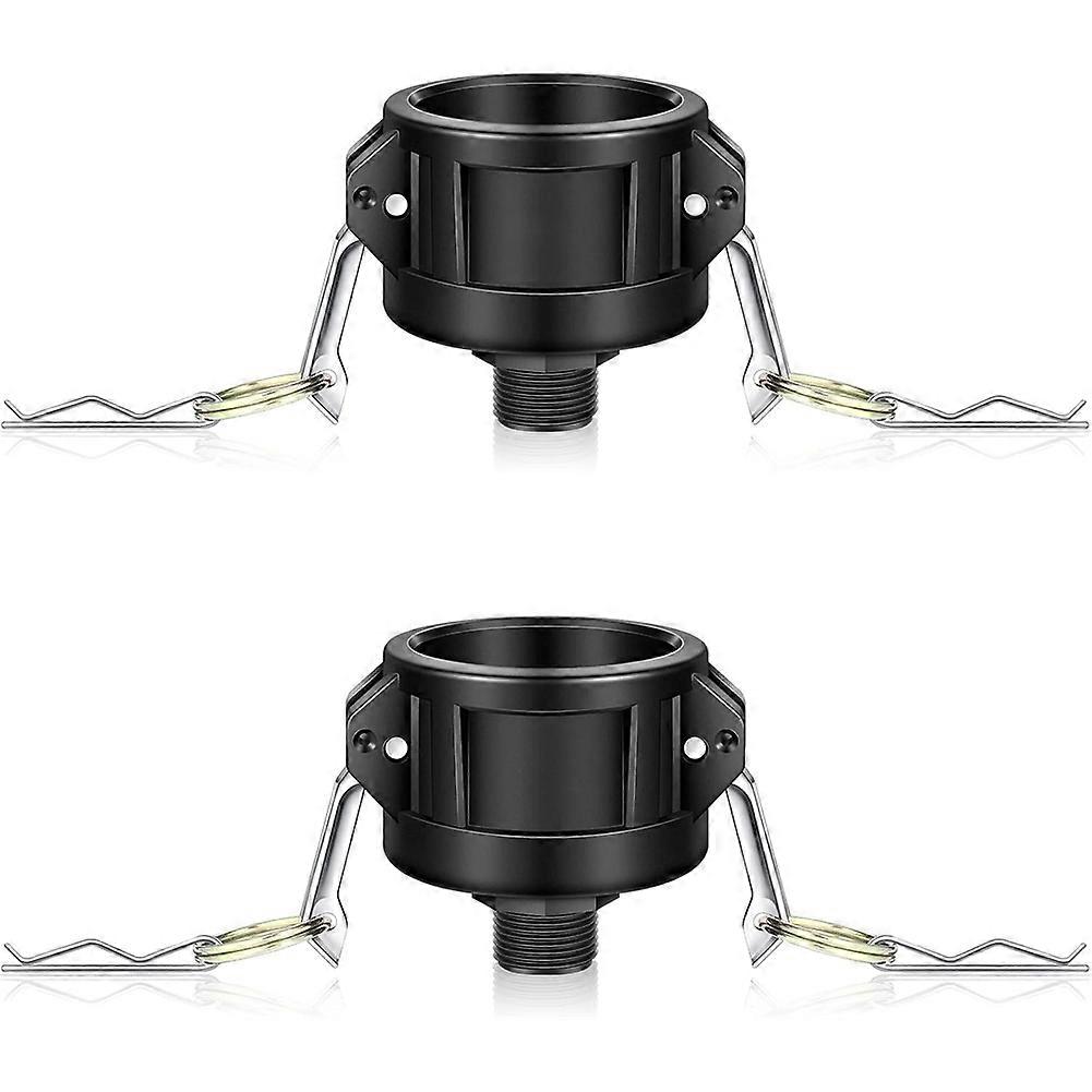 Adapter Für Ibc-container Mit 275 Bis 330 Gallonen Fassungsvermögen, 2-zoll-ablaufadapter Mit Cam-on-gartenschlauchanschluss.