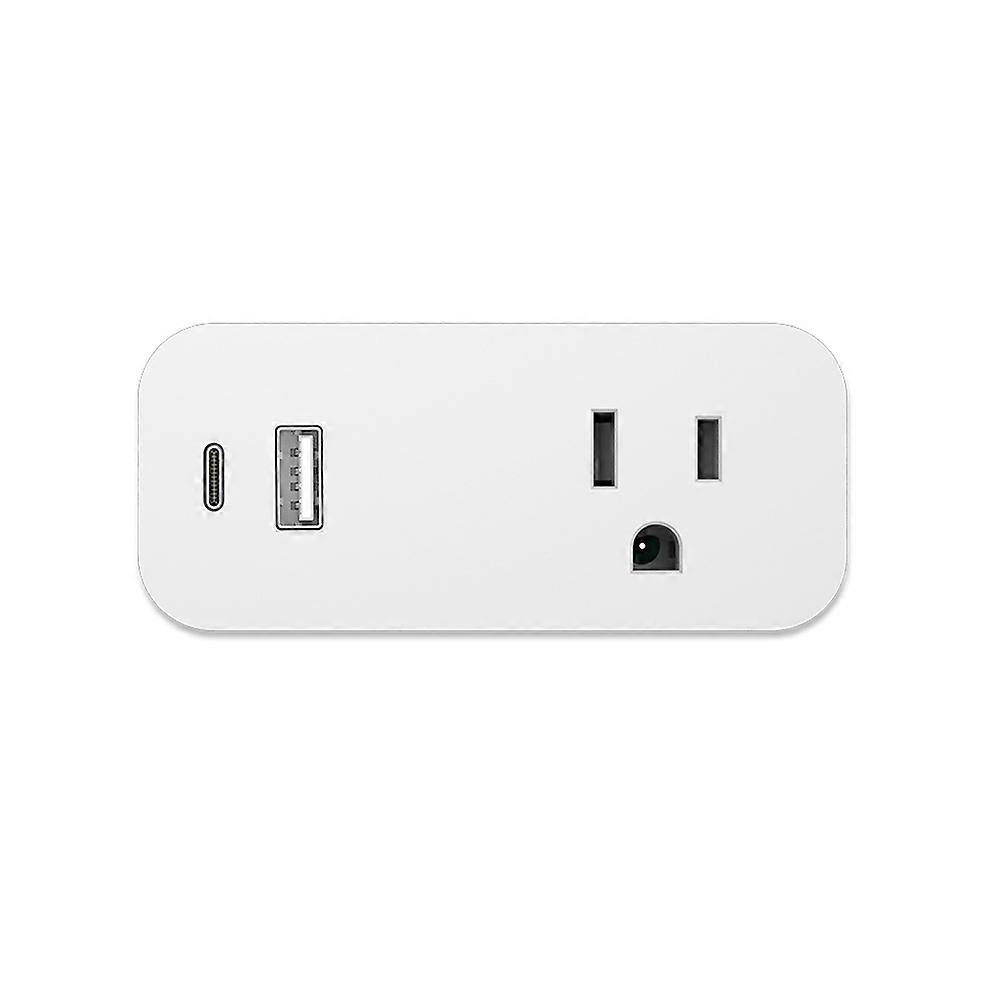 Tuya Smart Wifi 16a Multifunktions-wandsteckdose Mit Usb Typ A Und Typ C Anschlüssen Für Den Innenbereich (us-stecker).