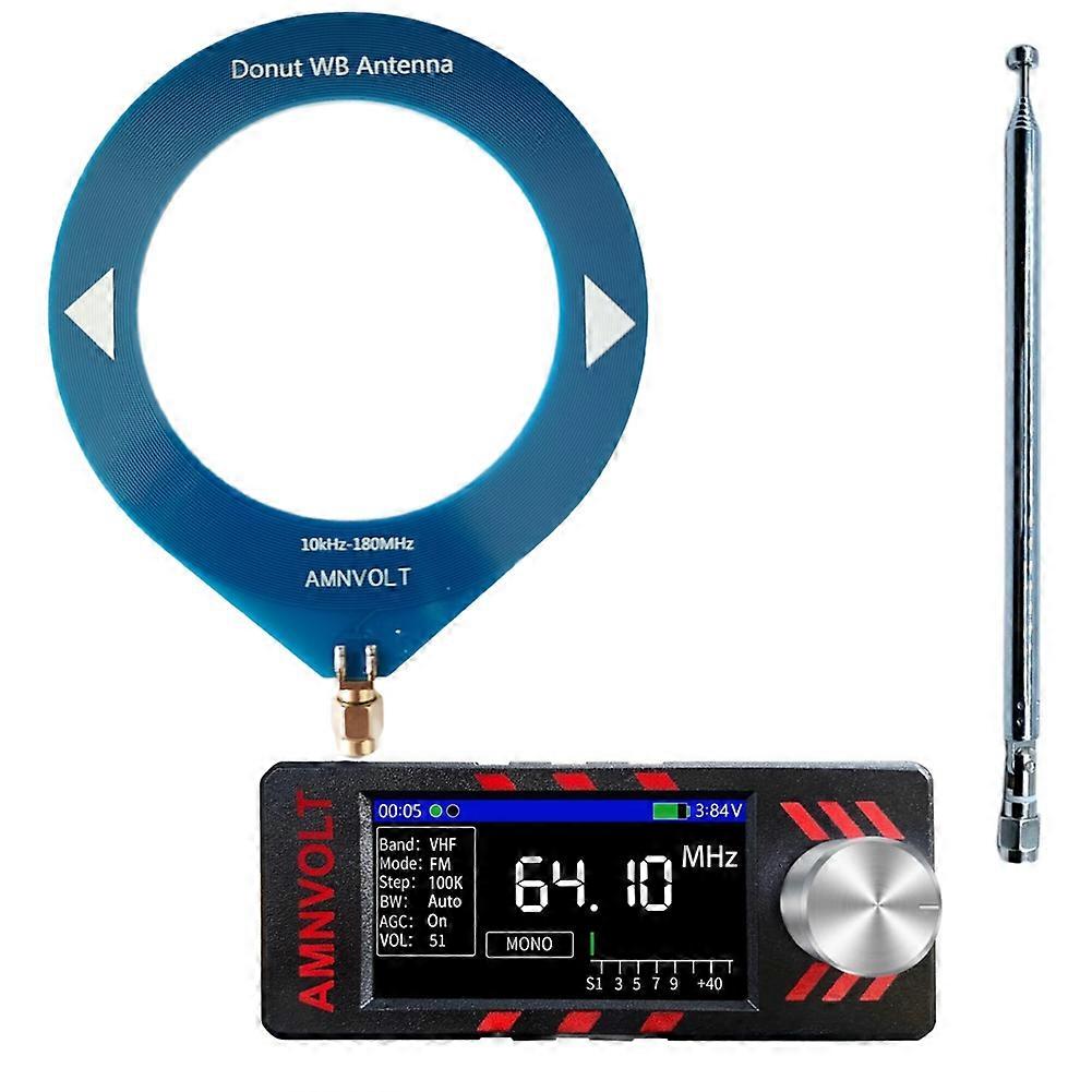 Amnvolt Si4732 V3 Miniatur-radioempfänger Am Fm Hf Sw Mw Vhf Mit Antenne, Dsp Und Integriertem Kopfhörerverstärker