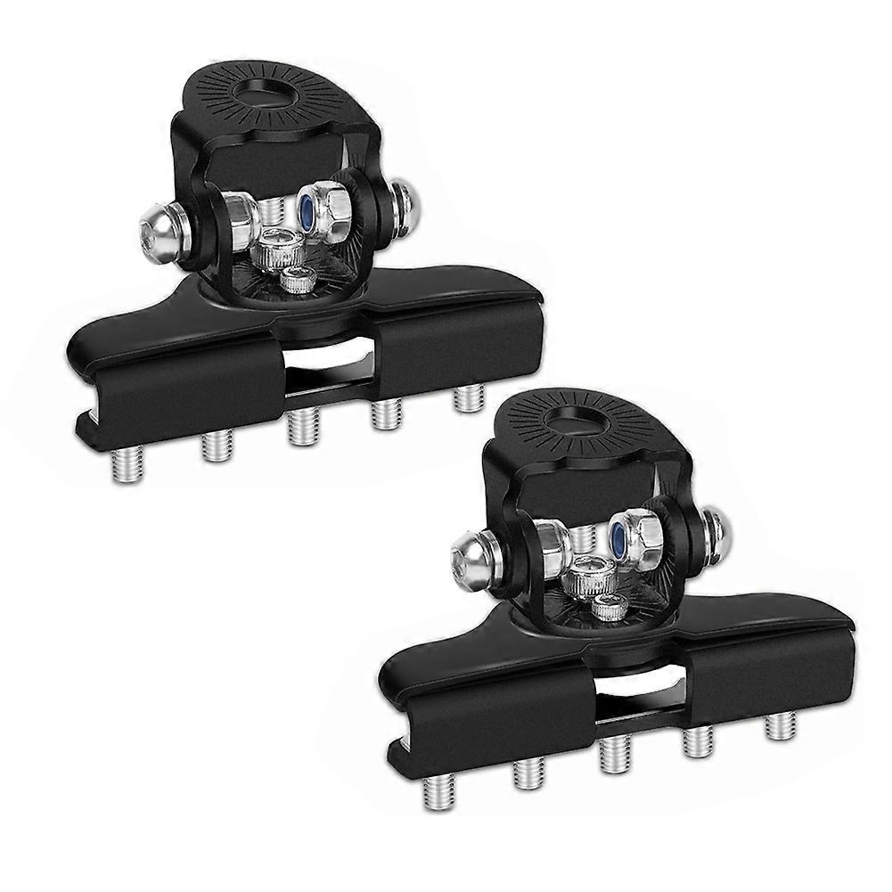 Set Mit 2 Led-scheinwerferhalterungen, Universelle Edelstahl-montagehalterungen Für Led-lichtleisten, Verstellbar, Schwarz.