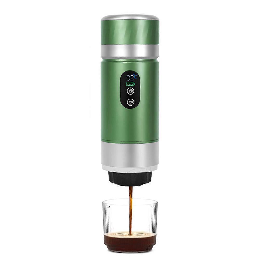 Tragbare 80-ml-selbstheiz-kaffeemaschine Mit 20 Bar Druck, Kompatibel Mit Gemahlenem Kaffee Und Kapseln, Ideal Für Reisen Und Das Büro.