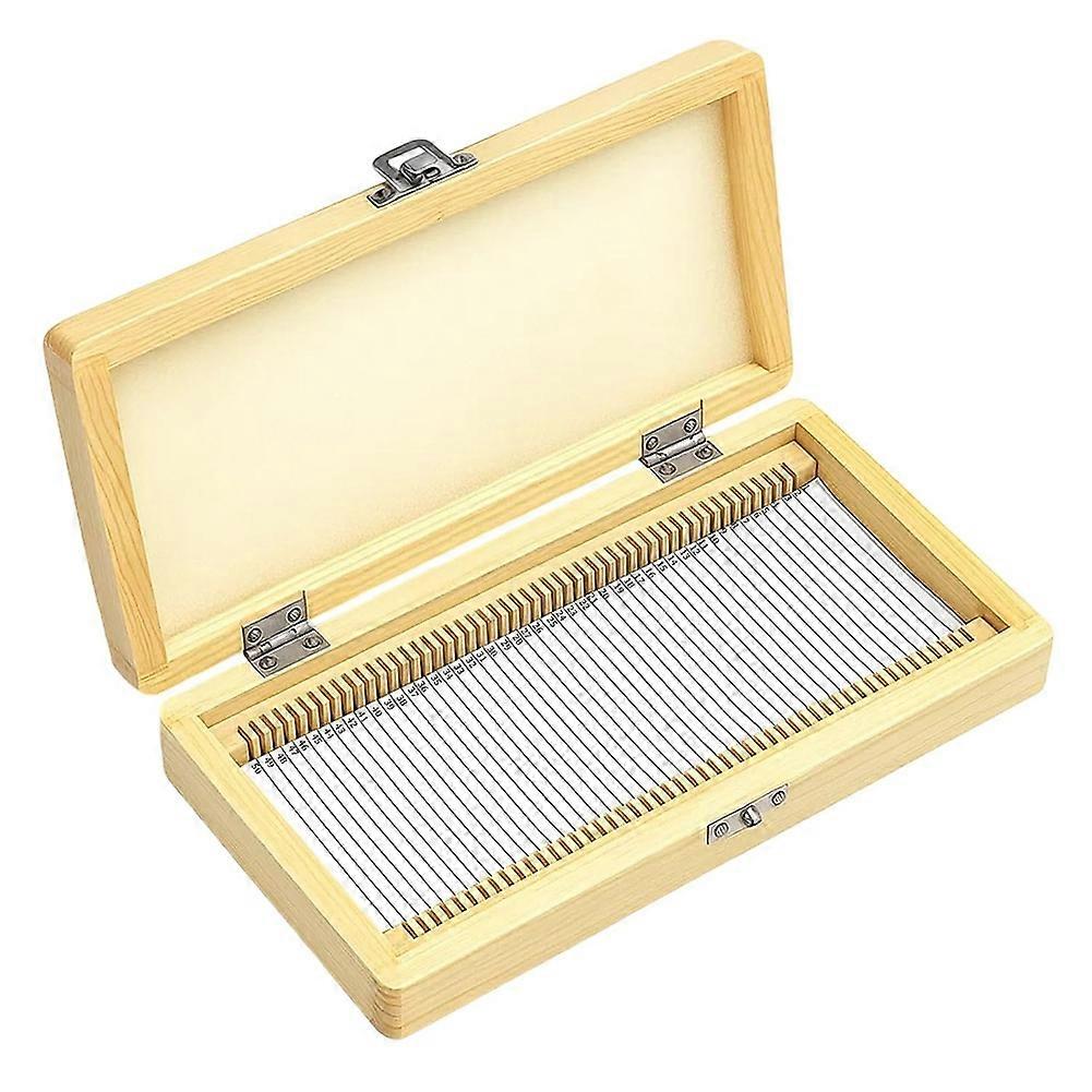 Aufbewahrungsbox Aus Holz Für Mikroskop-objektträger, Geeignet Für 50 Objektträger, Für Den Biologieunterricht Und Laborgebrauch.