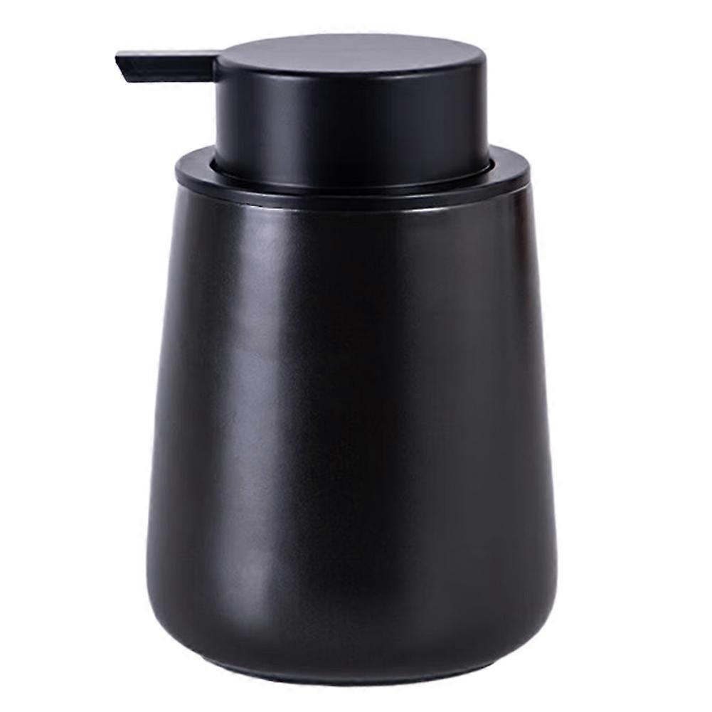400-ml-keramik-flüssigseifenspender Mit Pumpe, Schwarz