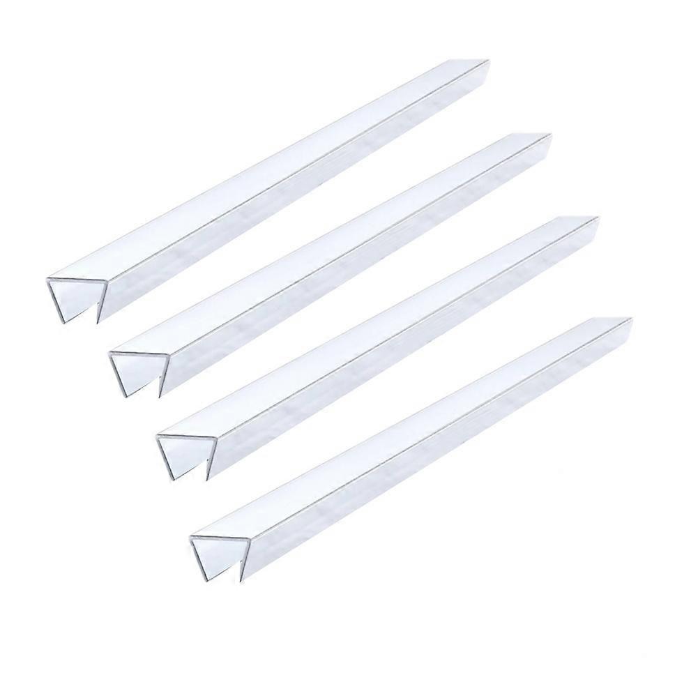 Flexibler Türschutz Für 44,5 Cm (17,5 Zoll) Breite Schränke, Zuschneidbare, Transparente Pvc-kante, Aufsteckbarer Puffer, 1,9 Cm (3/4 Zoll) Dick, 4er-packung