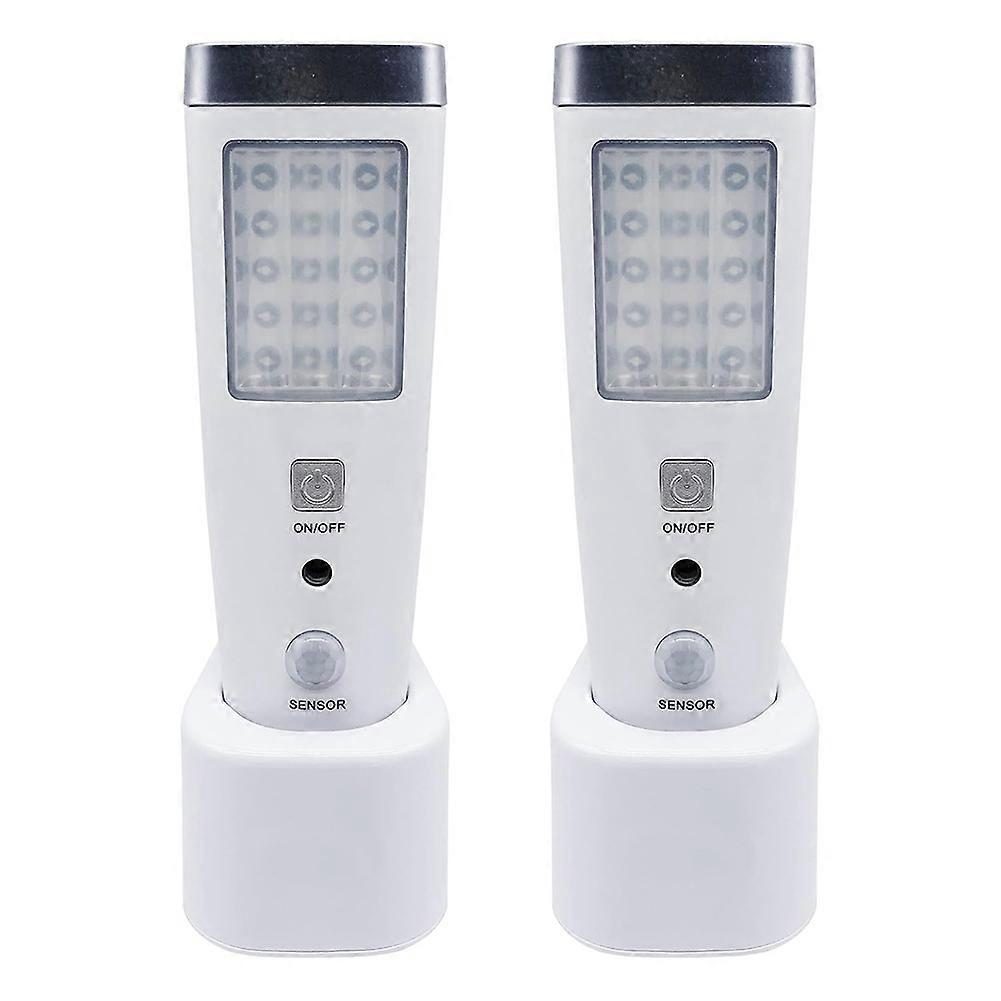 4-in-1 Wandleuchte Mit Bewegungsmelder, Integriertem Led-nachtlicht Und Wiederaufladbarer Notfalltaschenlampe (eu-stecker).