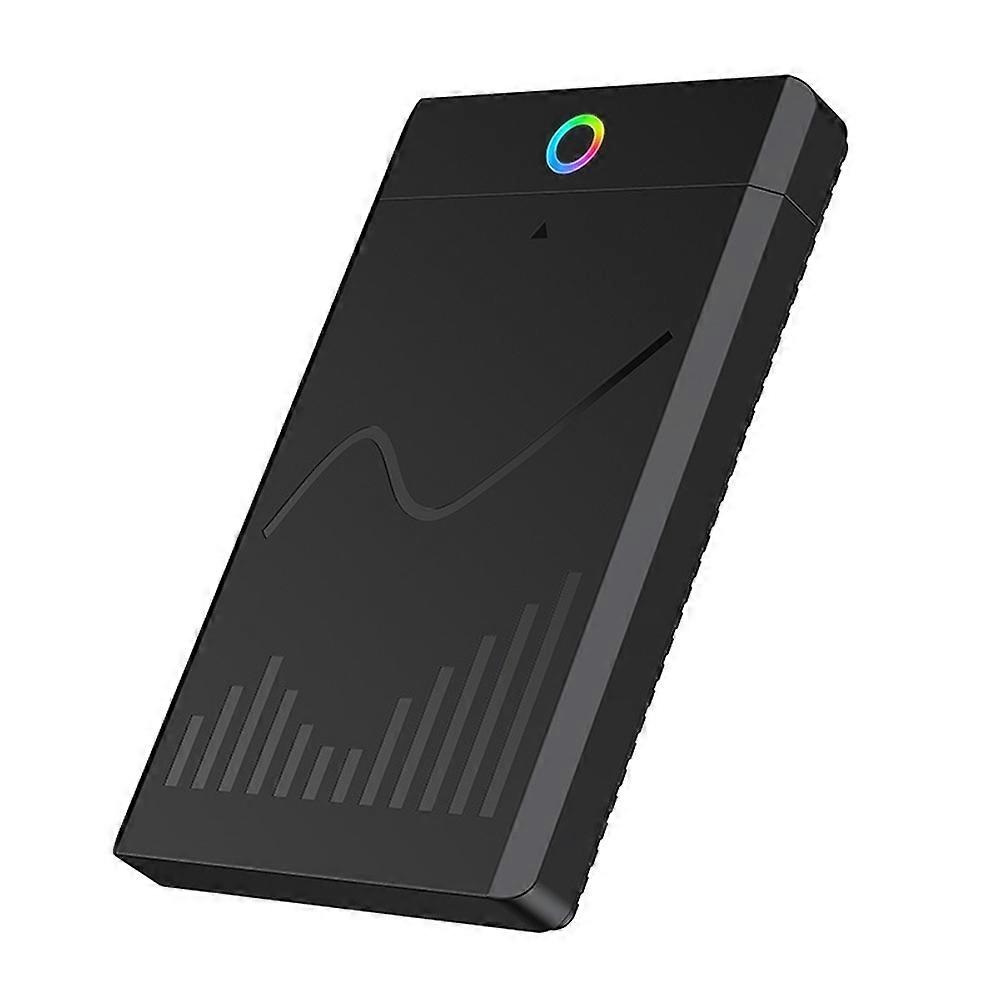 Externes 2,5-zoll-ssd-gehäuse, Werkzeuglos, Usb-c 3.1, Für Laptops, Mit Rgb-beleuchtung Zur Speichererweiterung.