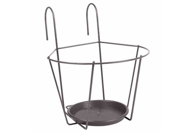 Pflanzen Kölle - Haken-Blumentopfhalter 25 cm grau
