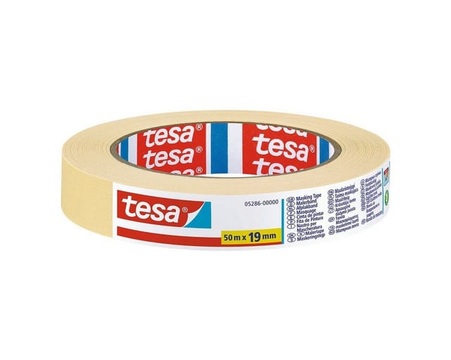 Tesa - universal 05286-00000-03 Kreppband Beige (l x b) 50 m x 19 mm 1 St.