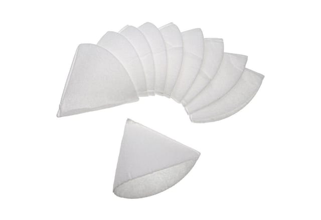 10x Kegelfilter für Lüftungsanlage z.B. kompatibel mit Helios, Maico, Pluggit, Zehnder - Abluftfilter G4, dn 125, Weiß - Vhbw