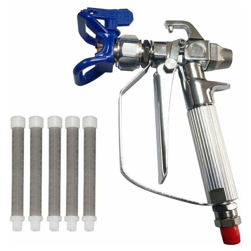 Pistolet À Peinture Sans Air Haute Pression 3600 Psi + Siège De Buse + 5 Filtres Pour Pistolet À Peinture Sans Air