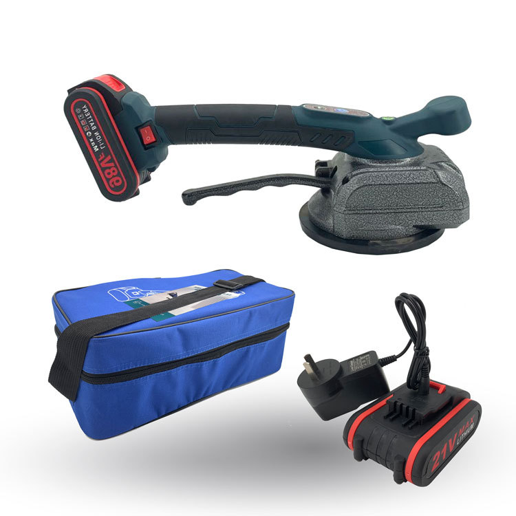 Vibreur Électrique Pour Carrelage, Vibrateur Pour Carrelage Pour Carreleurs, 5 Vitesses Réglables, Capacité D'Aspiration 100 Kg (2 Batteries)