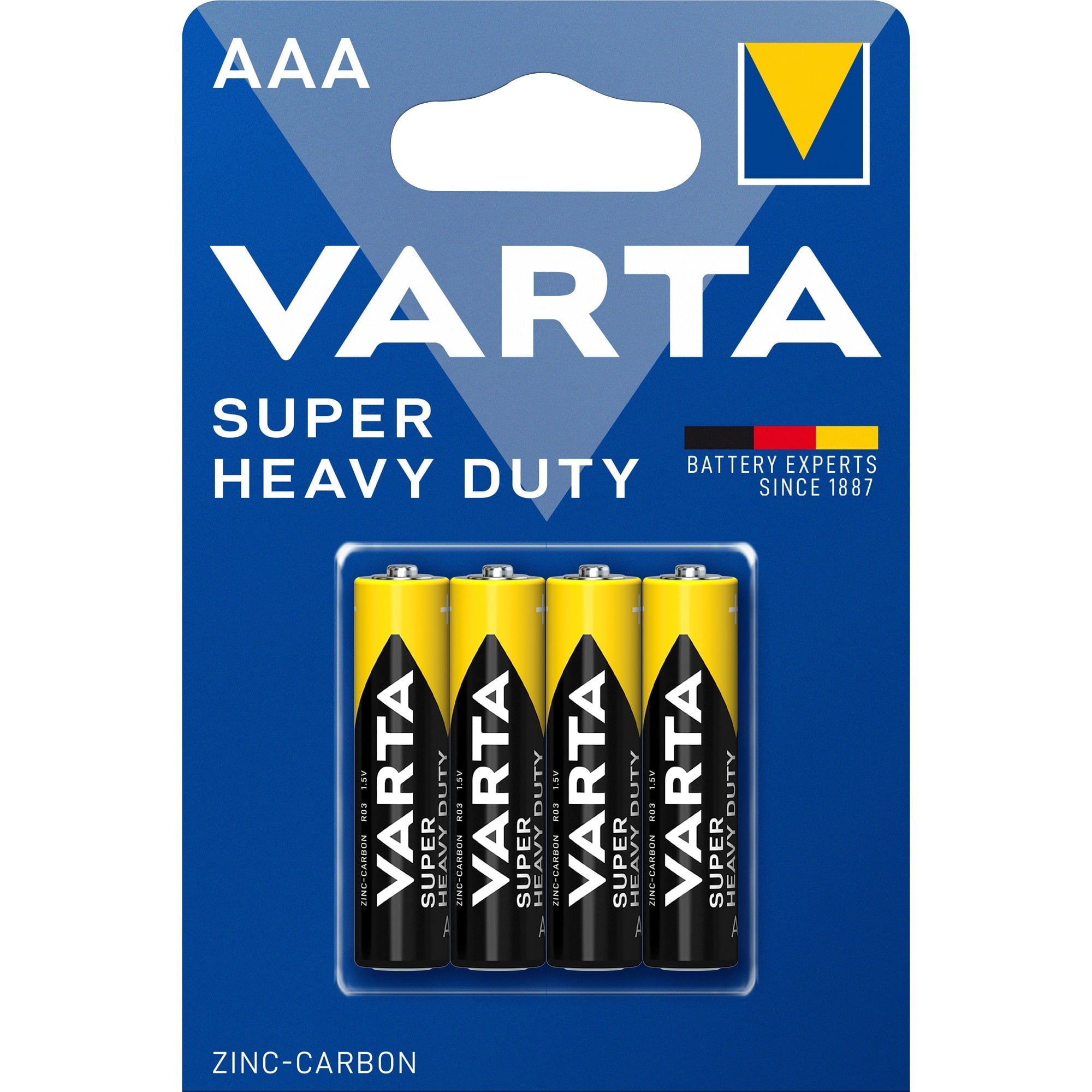 Batterie Zink-Kohle, Micro, aaa, R03, 1.5V, Superlife, 4 Stück - Varta