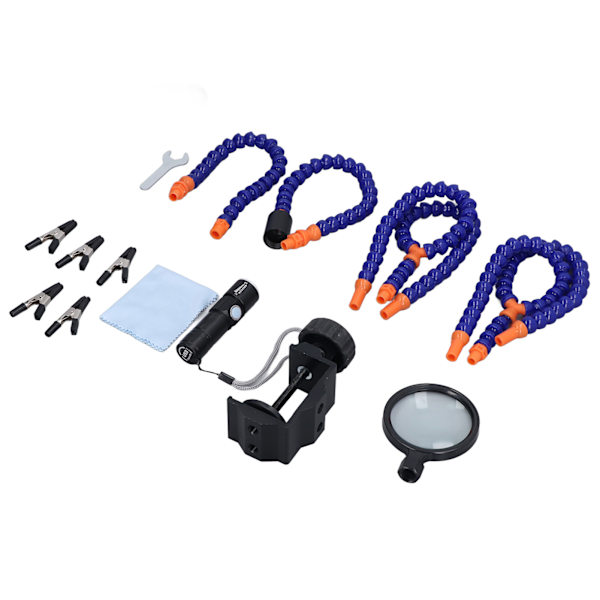 Third Hand Soldering Tool Soldering Station Base Holder Rack Usb Charging Magnifying Glass Welding Tool