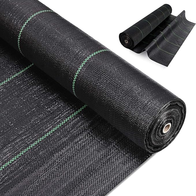 90g/1 Pied Carré，toile De Paillage , Géotextile, Toile De Contrôle Des Mauvaises Herbes Dans Le Jardin, Tapis Noir Agricole, Inhibiteur De Racines, Contrôle Des Mauvaises Herbes, Toile Perméable À L'E