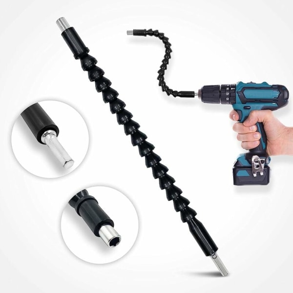 Pince Électrique Universelle Avec Axe Flexible Anslutningsaxel Pince Électrique Flexible Et Skruvmejsel - Magnétique 360°,