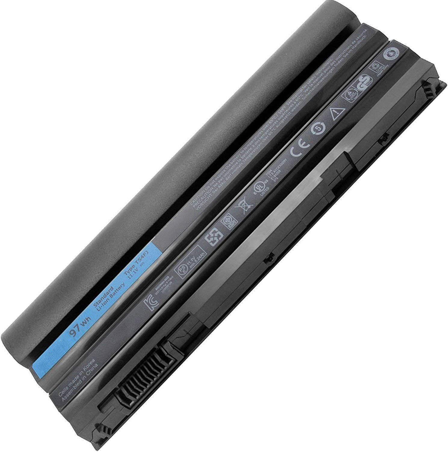 M5y0x P8tc7 P9tj0 R48v3 Prrrf Ru485 T54f3 T54fj Uj499 Ykf0m X57f1 04nw9 Kj321 Batterie D'Ordinateur Portable Pour Dell E5420 E5430 E5520 E5530 E6420 E6430 E6520 E6530 T54fj 3460 M421r (11.1v 97wh)