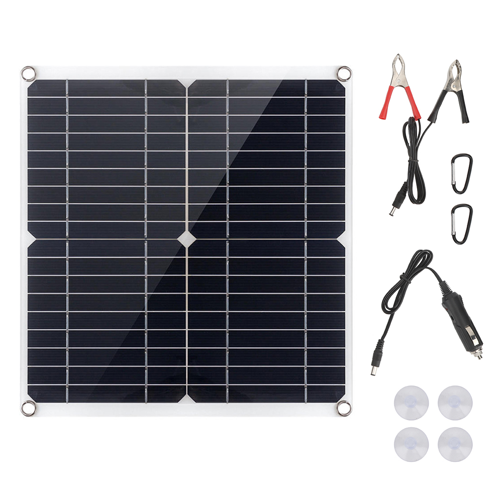 20w 35w Flexible Solar Charger For Car And Boat Battery Outdoor Single Crystal Solar Panel