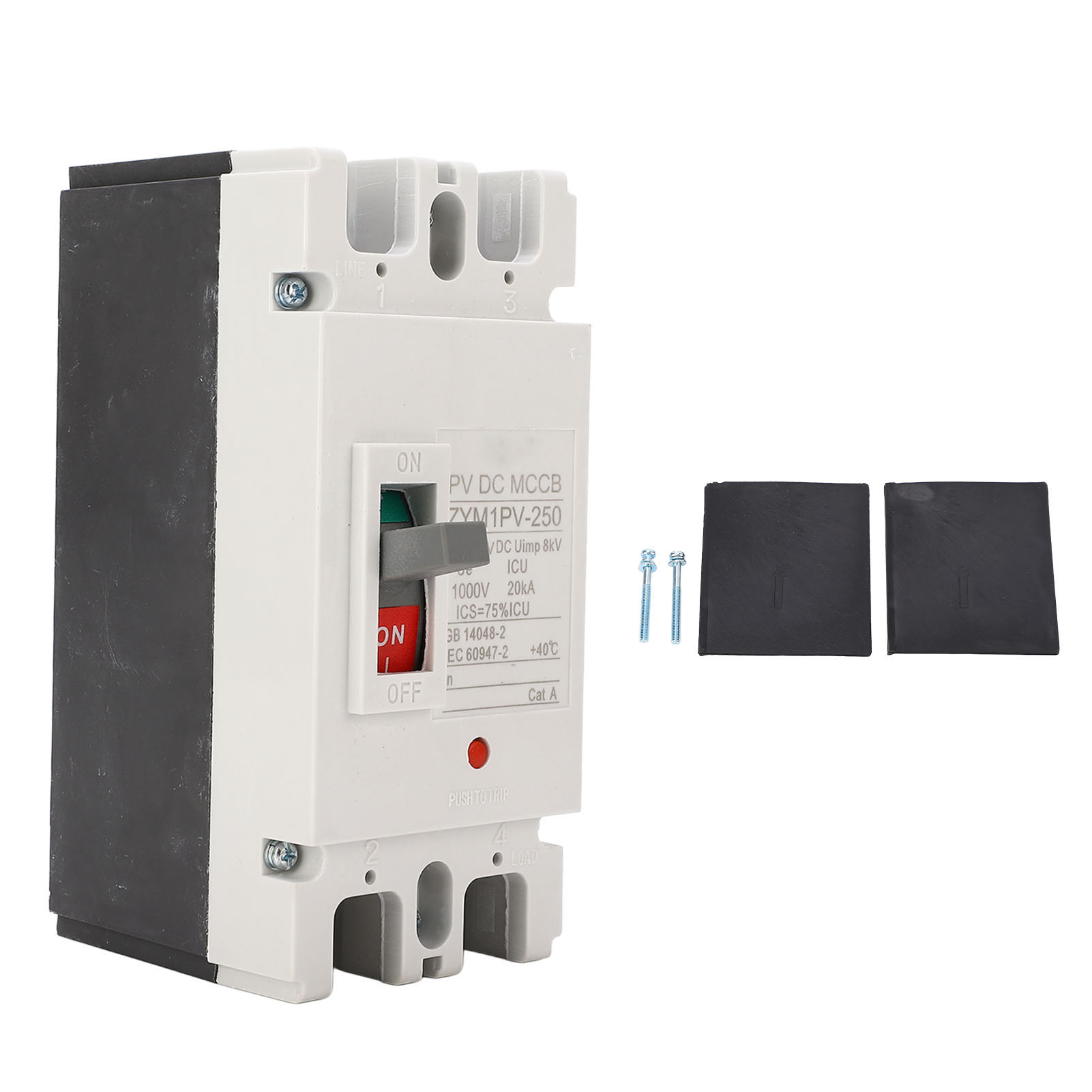 Disjoncteur Mccb 200a 2p Pour Protection Solaire Dc 1000v - Interrupteur Batterie
