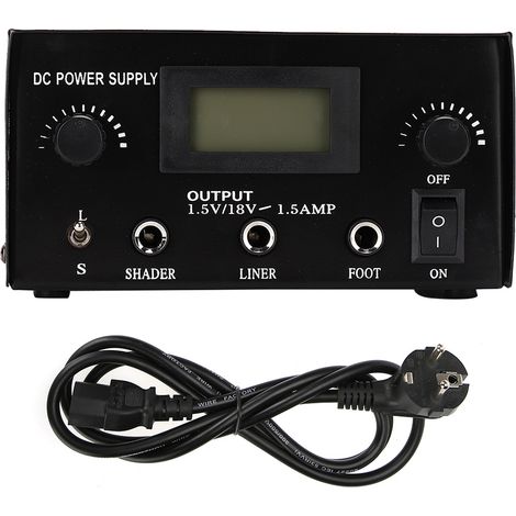 Alimentation Tatouage Avec Écran Lcd, Régulateur Pour Machine À Tatouer Liner Shader, Prise Eu