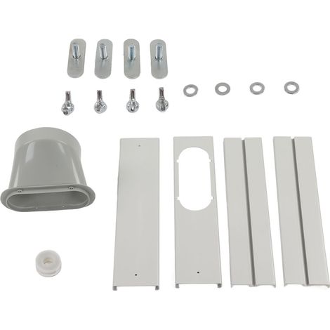 Kit Scellé Ajustable Pour Climatiseur Mobile, Panneau Fenêtre Universel Pour Tube Ø150mm, Version Améliorée Sans Joint, Installation Facile