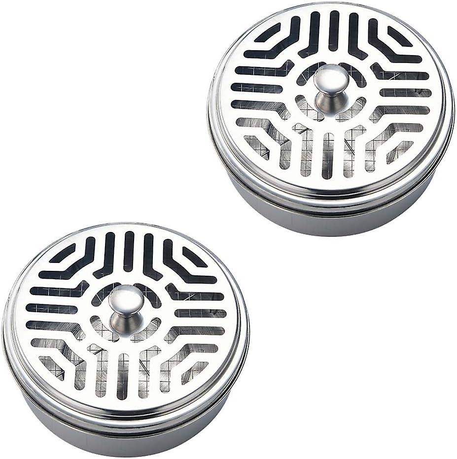 Stainless Steel Mosquito Coil Box - Ideal For Home, Garden, Camping, Fishing, Traveling