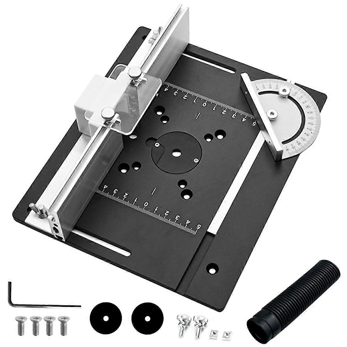 1set Milling Table Insert Plate, Milling Table For Router With Holder