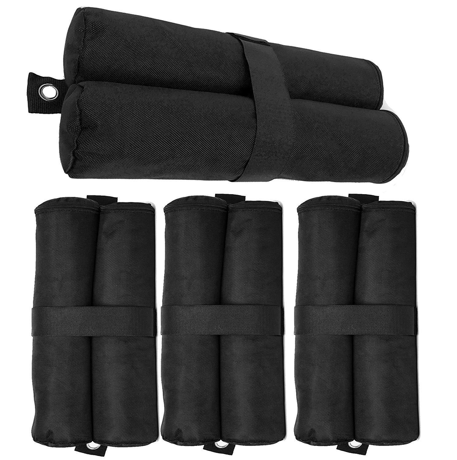 Poids De Lestage Black Flag, Lot De 4, Pour Tentes, À Remplir De Sable Ou De Cailloux, 10 Kg Par Pied.