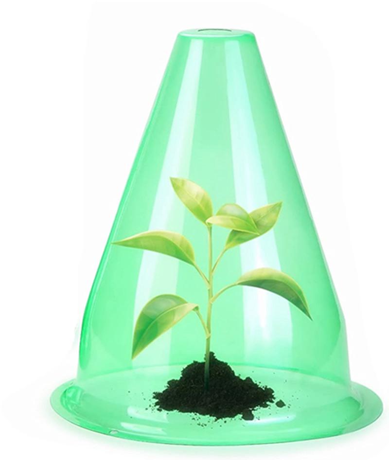 Lot De 12 Cloches De Protection Pour Plantes De Jardin, Protection Polyvalente, Cloche Transparente, Protège Des Oiseaux, Des Œufs, Du Gel, 19,8 Cm De Diamètre X 24 Cm De Hauteur, Verte