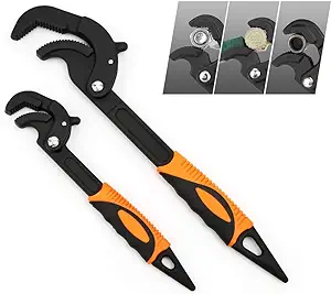 Set Of 2 Multi-function Wrenches Large Open-end Multi-function Wrench Pointed Shank Multi-function Pipe Wrench