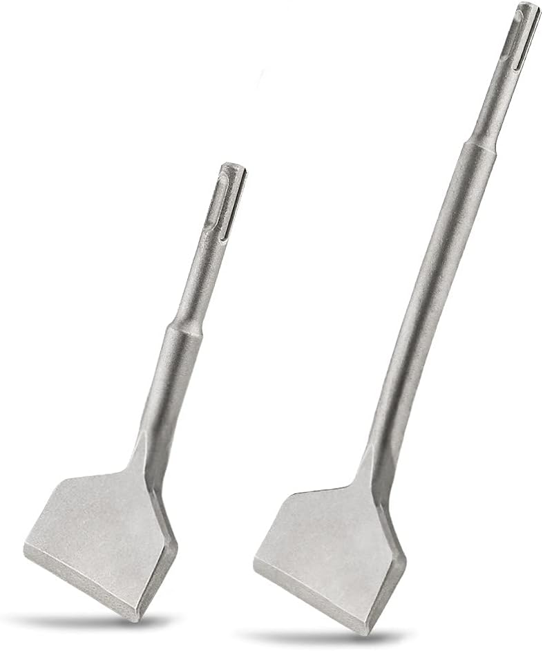 Burin Sds Plus Carrelage, Burin À Carrelage 165mm & 250mm X 75mm, Burin Pour Carreleur Burin Large Plat Sds Plus, Ciseau À Carrelage Coudé 2 Pièces