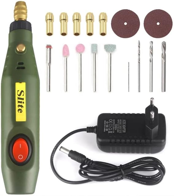 Kit Outil Rotatif Électrique Mini, Meuleuse 18000rpm, Polissage Haute Vitesse Avec Accessoires, Sculpture Bois, Bijouterie, Bricolage Diy