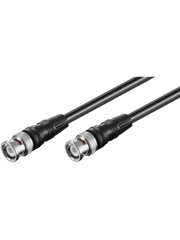 Video-Verbindungskabel bnc (RG59), zweifach geschirmt, BNC-Stecker BNC-Stecker. Kabellänge 3 m