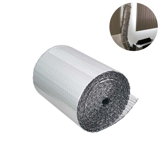 Rouleau Isolant Réfléchissant 0,6×10m Film Aluminium Thermique Fenêtres Toits Camping-car Garage Protection Uv Barrière Radiative Ignifuge