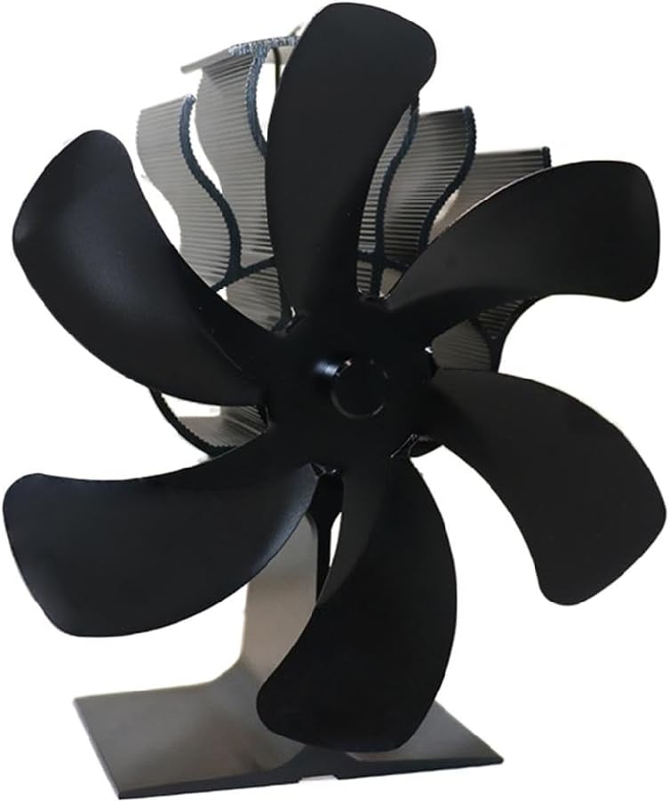 Ventilateur De Poêle À Combustion À 6 Pales. Écologique. Meilleure Circulation D'Air. Ventilateur Pour Cheminée. Distribution Efficace De La Chaleur. Ventilateur De Poêle À Combustion À 6 Pales.