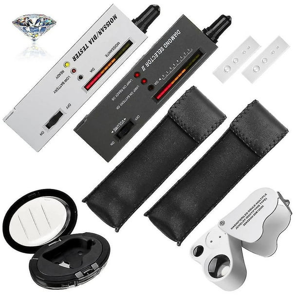 Testeur De Diamants, Stylo Testeur De Diamants Haute Précision Avec Loupes 30x Et 60x Pour Débutants Et Experts.