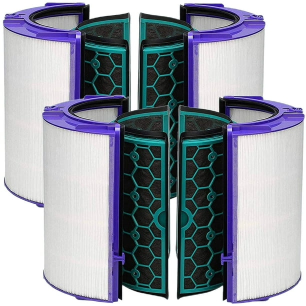 2-pack Compatible With Dyson Tp04 Hp04 Air Purifier True Hepa Filter