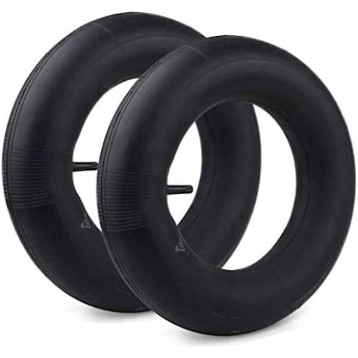 Set 2 Tuburi Interioare De Aer 15x6.00-6, Qttvbtna, Pentru Tractor De Tuns Iarba, Negru