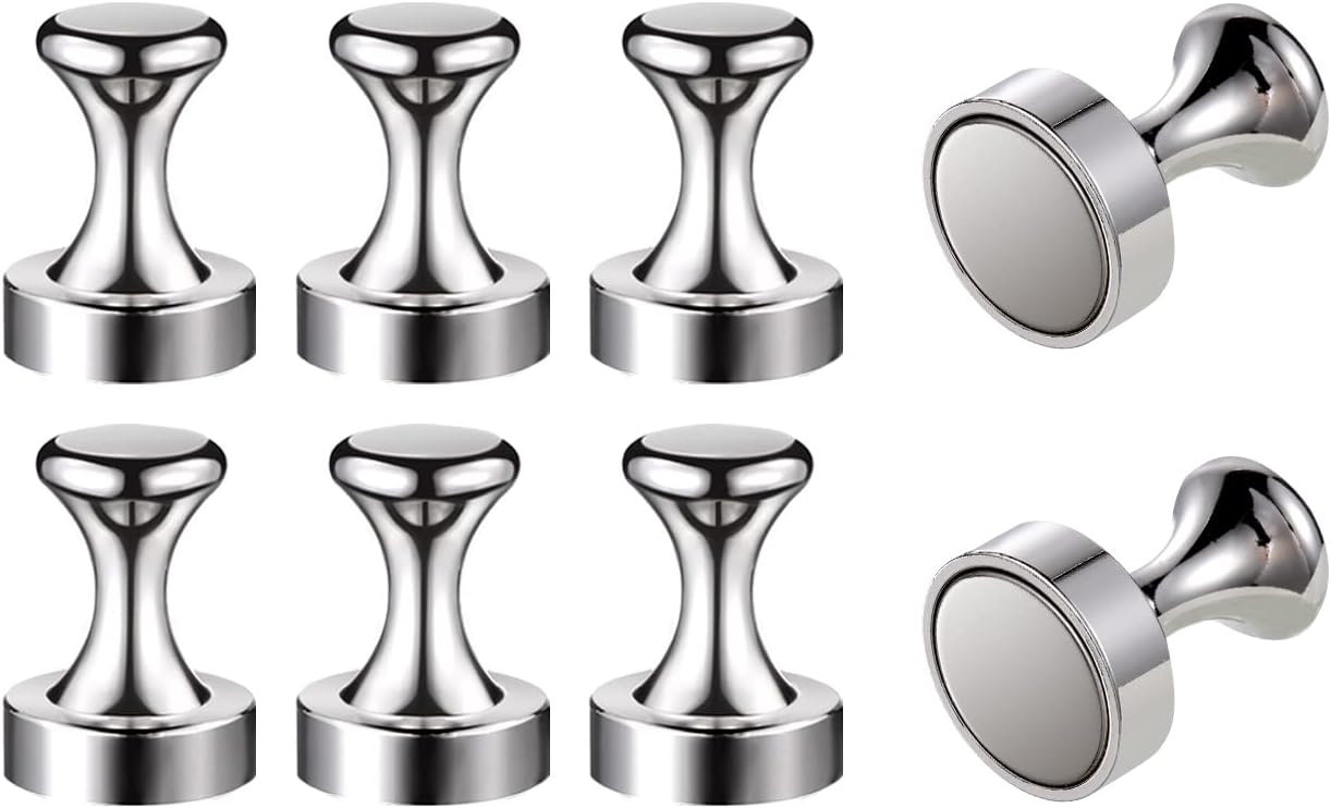 Punaises Magnétiques, Aimants Pour Réfrigérateur, Petites Punaises Magnétiques Pour Tableau Blanc/salle De Classe, Réfrigérateur, Forte Adhérence, Pour Maintenir Des Photos Ou Des Cartes, Paquet De 8