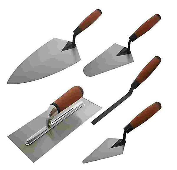 Pc Builder's Trowel Set - Heavy Duty Tools For Masonry & Construction