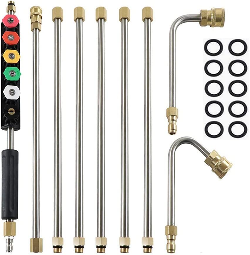 Kit De Nettoyeur Haute Pression, Tête De Pistolet Télescopique De Remplacement 4 000 Psi, Pour Le Lavage Des Vitres De Toit